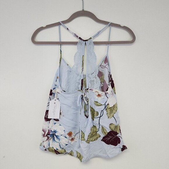 NWT In Bloom by Jonquil Beautiful Dreamer Camisole Top Blue Floral Small - Picture 4 of 6